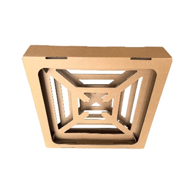 How does the compact design save space and improve the flexibility of use of the paint mist filter box?