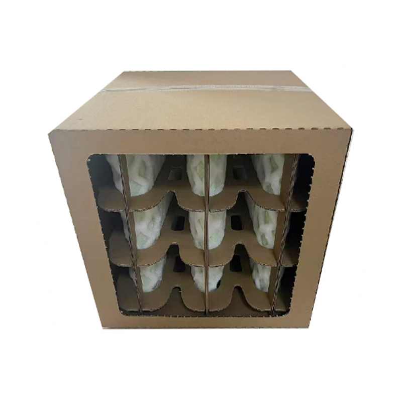 How can the relationship between dust holding capacity and pressure drop of DPA filter media in a paint mist filter box be optimized?